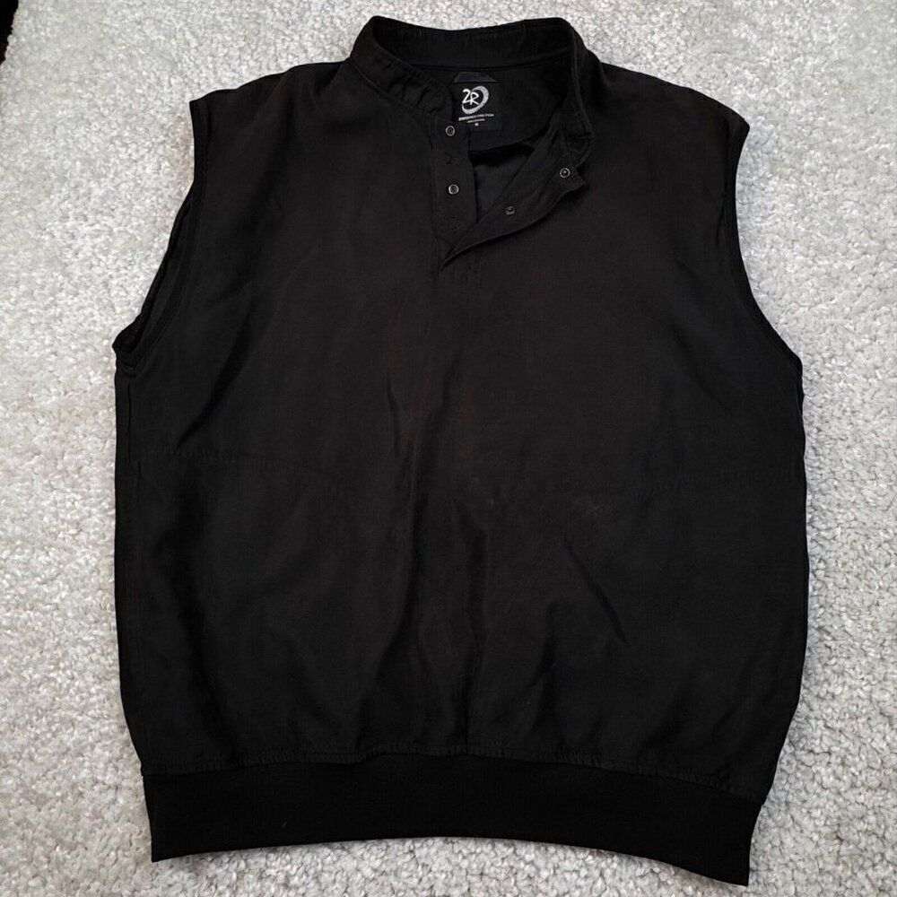 Zero Restriction Golf Vest Black Sub Microfiber